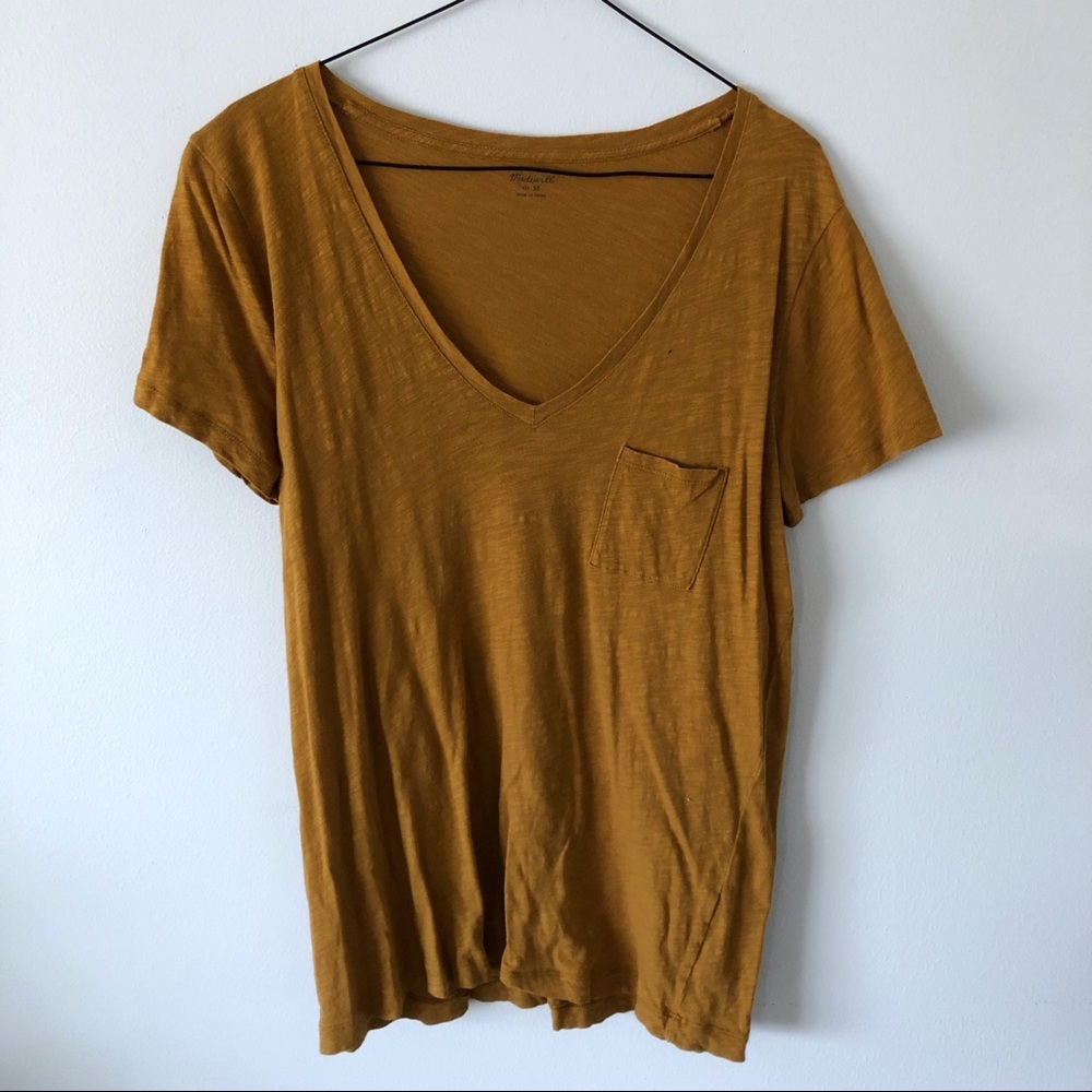 Mustard Madewell V-neck